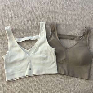 90 Degree By Reflex Ribbed Crop Top Sports Bras